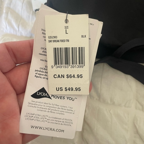 Rip Curl Black and White Patterned Bralette - Picture 6 of 7